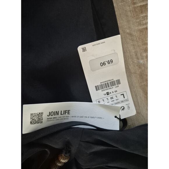 new with tag Zara Women's Maxi black Dress Size L/size chart attached- Zara - Picture 4 of 7